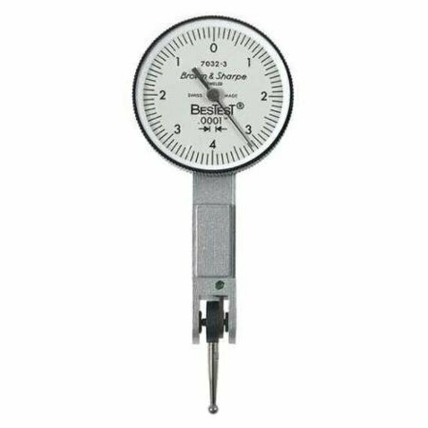 Bns Bestest Dial Test Indicator, White Dial Face, Lever Type 599-7029-3